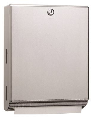 Classic Series™ Surface-mounted Paper Towel Dispenser, With Tumble Lock, Stainless Steel