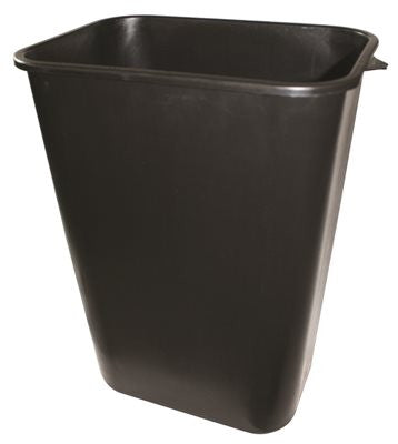 Appeal® Plastic Trash Can, Black, 41-1-4 Quarts