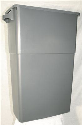 Appeal® Trimline Trash Can, Gray, 23 Gallons