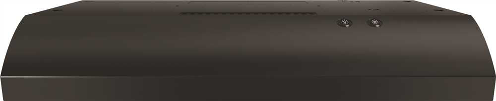 Whirlpool® 30-inch 2-speed Non-vented Built-in Range Hood With Vent, Black, 190 Cfm, 120 Volts
