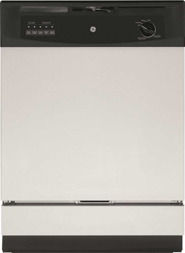 Ge® Standard Tub Built-in 24-inch Dishwasher, Stainless Steel, 5 Cycles - 3 Options