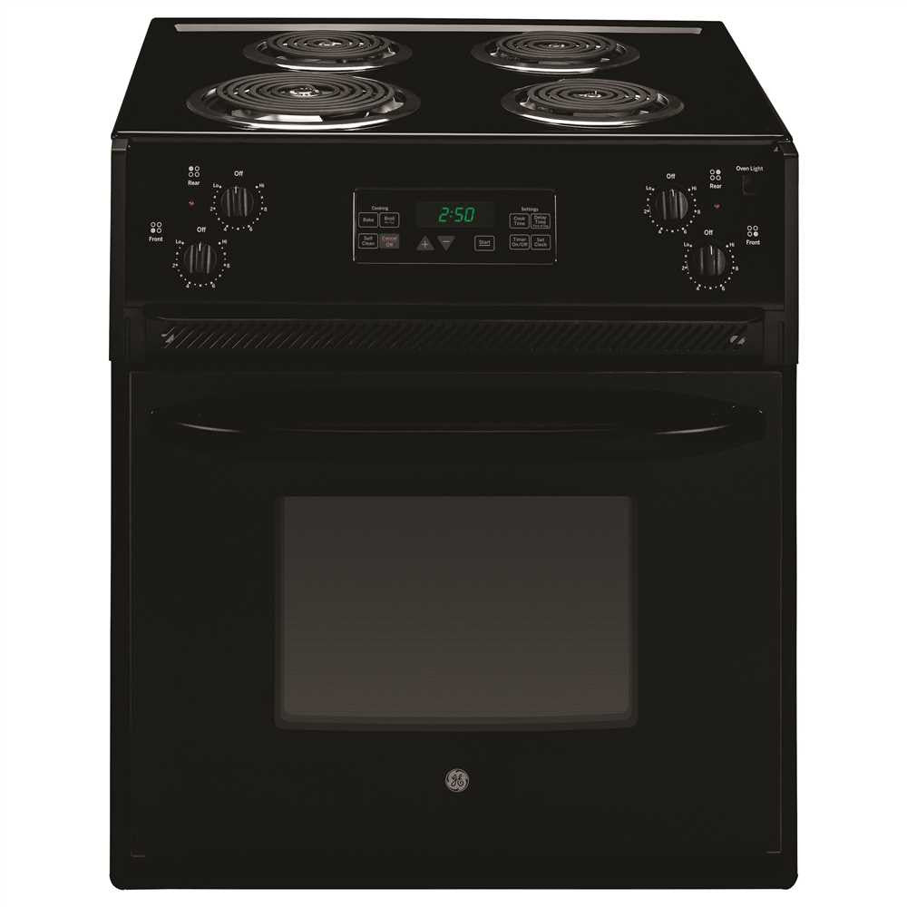 Ge® 27-inch 3 Cu. Ft. Drop-in Electric Range, Black