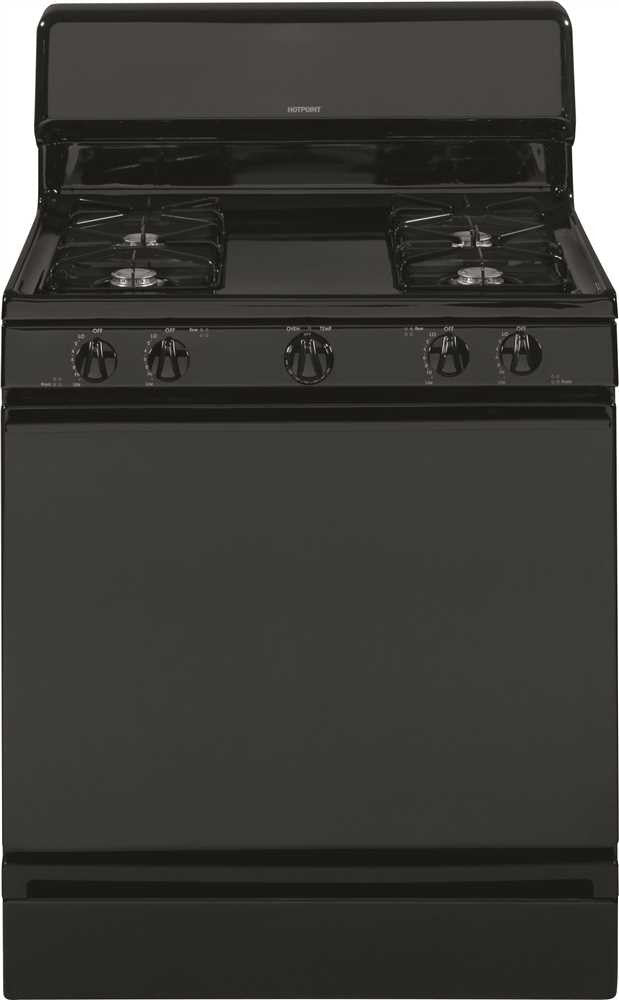 Hotpoint® 30-inch 4.8 Cu. Ft. Free-standing Gas Range, Black