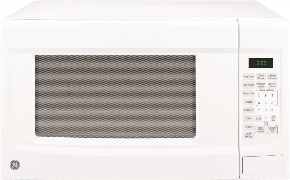 Ge® 1.4 Cu. Ft. Countertop Microwave Oven, White, 1100 Watts