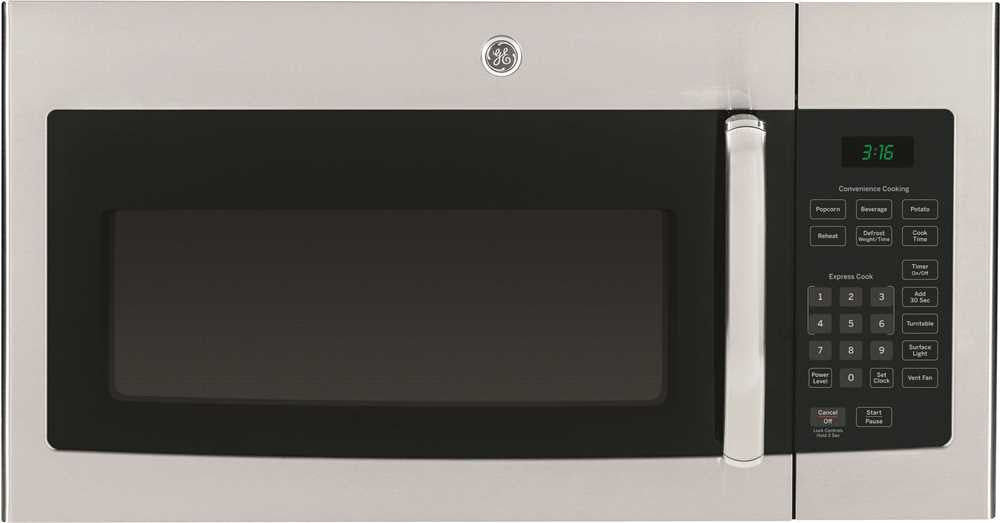 Ge® 1.6 Cu. Ft. Over-the-range Microwave Oven, Stainless, 1000 Watts