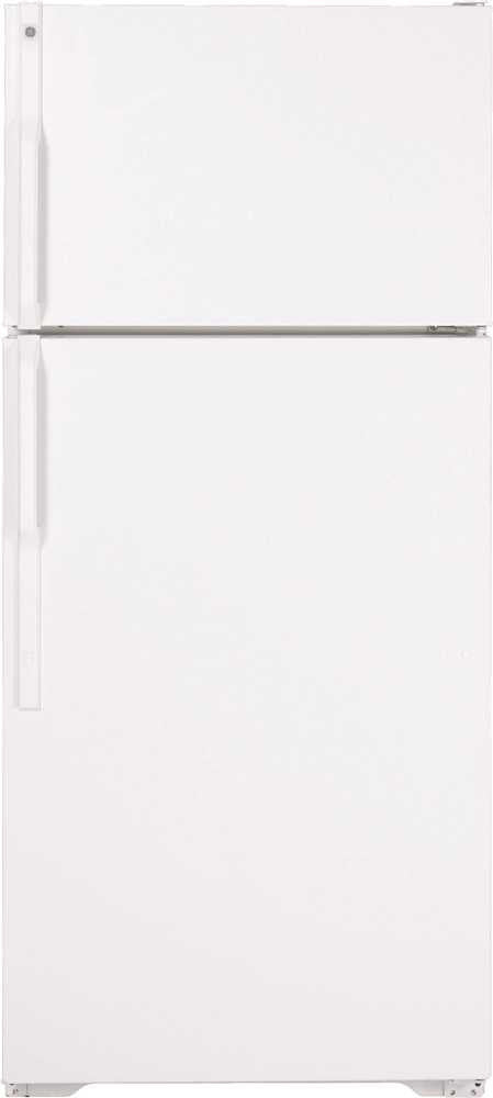 Ge® 15.5 Cu. Ft. Top Freezer Refrigerator, White, Reversible Door Swing