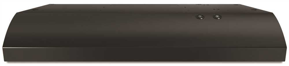 Whirlpool® 30-inch 2-speed Non-ducted Built-in Range Hood With Vent, Black, 190 Cfm, 120 Volts