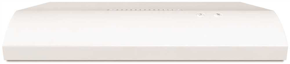 Whirlpool® 30-inch 2-speed Non-ducted Built-in Range Hood With Vent, White, 190 Cfm, 120 Volts