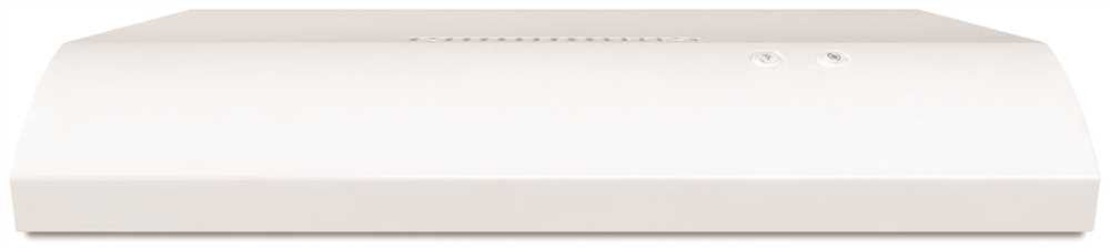 Whirlpool® 30-inch 2-speed Non-vented Built-in Range Hood With Vent, White, 190 Cfm, 120 Volts