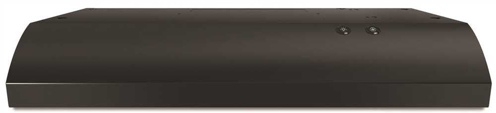 Whirlpool® 30-inch 2-speed Convertible Built-in Range Hood With Vent, Black, 190 Cfm