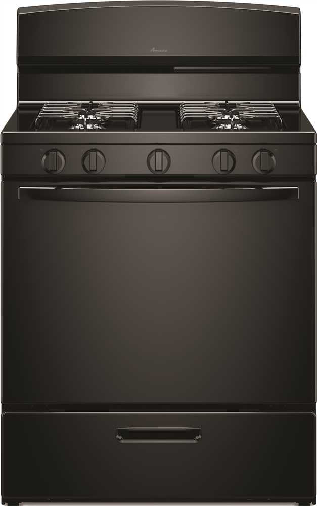 Amana® 30-inch 5.1 Cu. Ft. Single Oven Free-standing Gas Range, Black