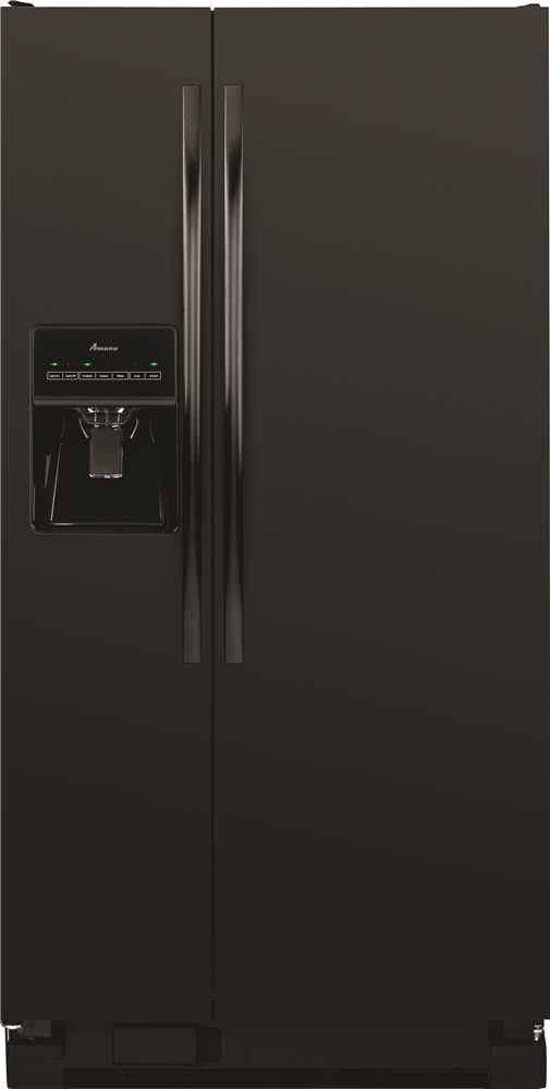 Amana® Energy Star® 22 Cu. Ft. Side-by-side Refrigerator, Black