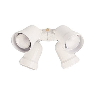 Bala® Ceiling Fan Light Kit, 4 Spot Light, Polished Brass, Uses 4 60-watt Incandescent Candelabra Base Lamps*