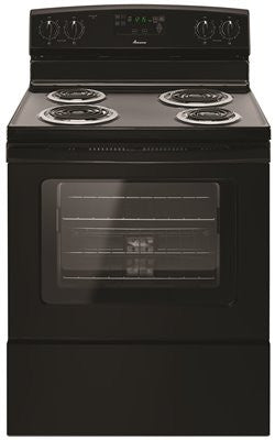 Amana® 30-inch 4.8 Cu. Ft. Single Oven Free-standing Electric Range, Black