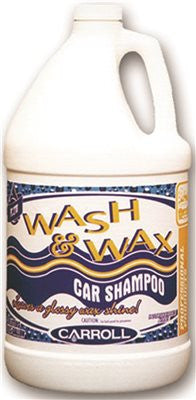 Carroll® Wash And Wax Car Wash Shampoo, Yellow, 1 Gallon