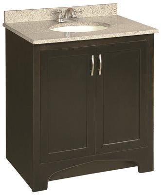 Design House® Ventura Bathroom Vanity Cabinet, Ready To Assemble, 2 Door, Espresso, 30x33-1-2x21"