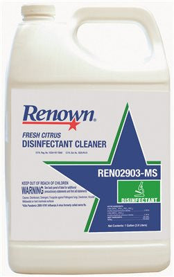 Renown® Fresh Citrus Disinfectant Cleaner, 1 Gallon
