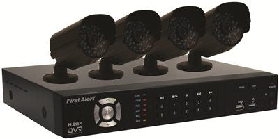 First Alert® Security Camera System - 8 Channel Dvr With 4 Wired Cameras