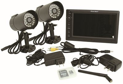 First Alert® Indoor-outdoor Digital Wireless Two Camera System With 7" Lcd Monitor