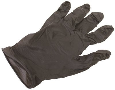Proguard® Ambidextrous Disposable Powder-free General Purpose Nitrile Gloves, Large, Black, 100 Per Box
