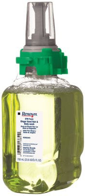Renown® Efm Foam Hand, Hair, And Body Wash, 700 Ml, Light Green