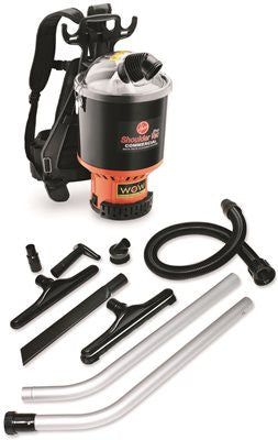 Hoover® Shoulder Vac Pro Commercial Backpack Vacuum Cleaner With 48-inch Sjt Cord, 8.5 Amps, 9.2 Lbs.
