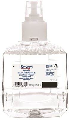 Renown® Efa Foam Hand Soap, Clear And Mild, 1,200ml
