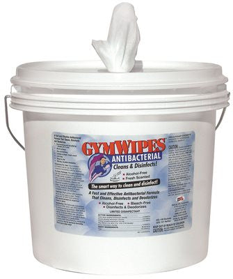 Gymwipes® Antibacterial Wipes, 8x6 In., 700-count Bucket