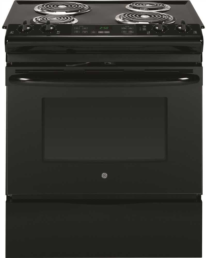 Ge® 30-inch Electric Range Slide-in Black