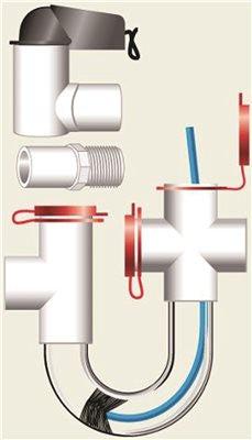 Ez Trap® Condensate Trap And Overflow Switch Combo Kit, 1.5 Gpm, 3-4"