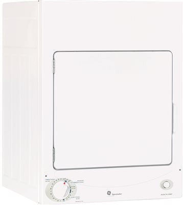 Ge® 3.6 Cu.ft. Portable Or Stationary Electric Dryer, White, 3 Cycles