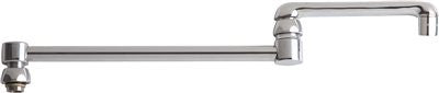 Chicago Faucets Ecast® 18 In. Double Jointed Swing Spout With 2.2 Gpm Aerator Outlet, Lead Free