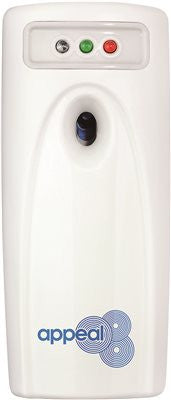 Appeal® Dispenser Mini Aerosol Economizer White; Activates Every 15 Minutes And Lasts 30 Days