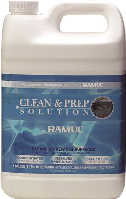 Ramuc® Clean And Prep Solution For Pools And Decks, 1 Gallon, Light Yellow, 4 Containers Per Case