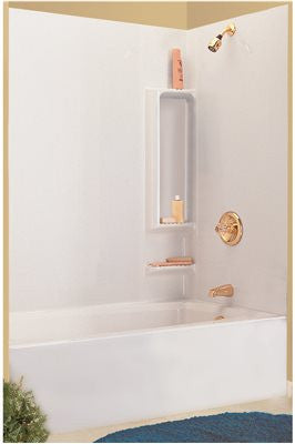 Sturdifit™ 5-piece Bathtub Wall Kit, 60 In., White