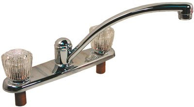 Delta® Lead-free Kitchen Faucet, Two Handles, Chrome