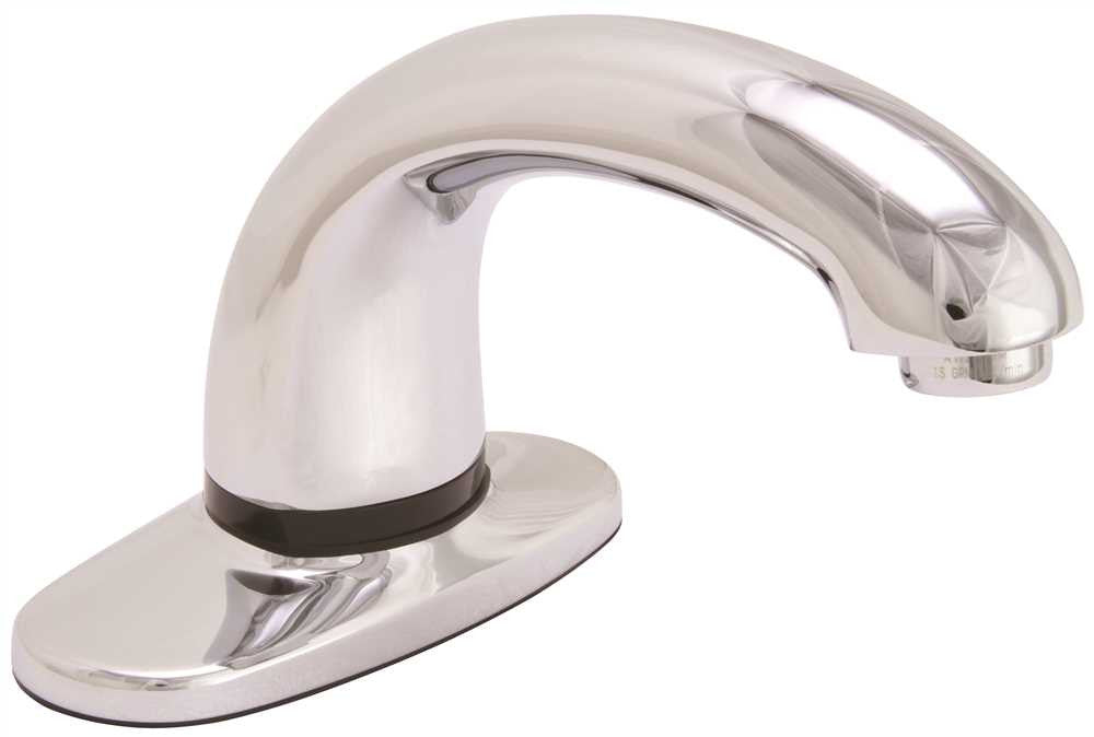 Low-lead Premier® Commercial Auto Faucet® With 4-inch Center Set, Milano Style, Polished Chrome