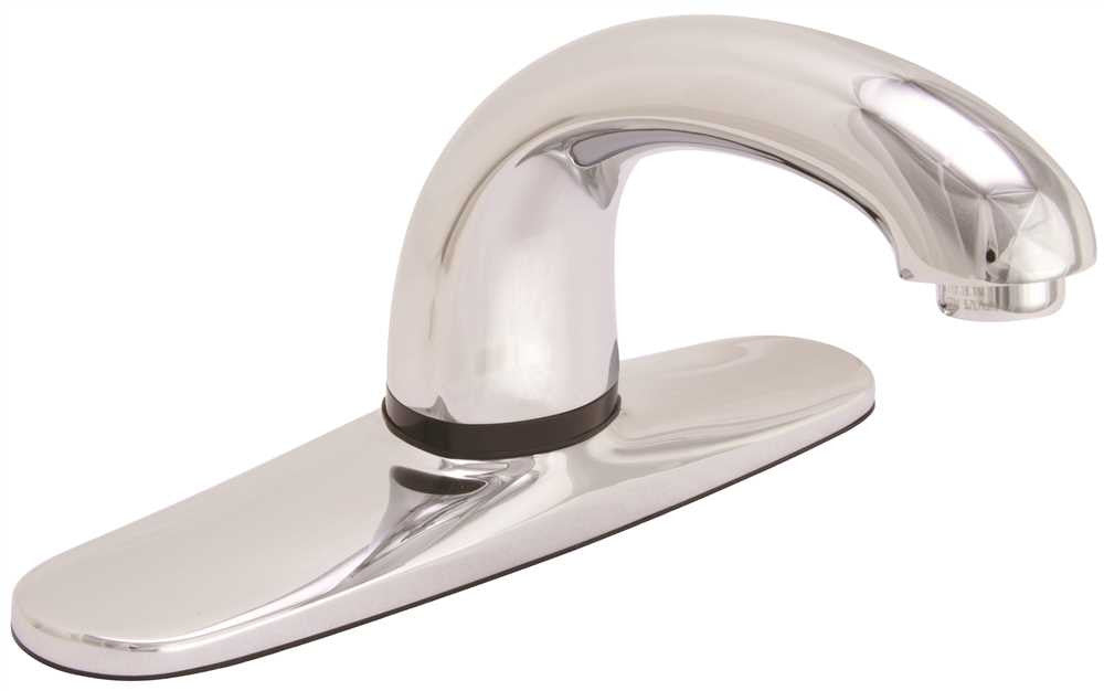 Low-lead Premier® Commercial Auto Faucet® With 8-inch Center Set, Milano Style, Polished Chrome