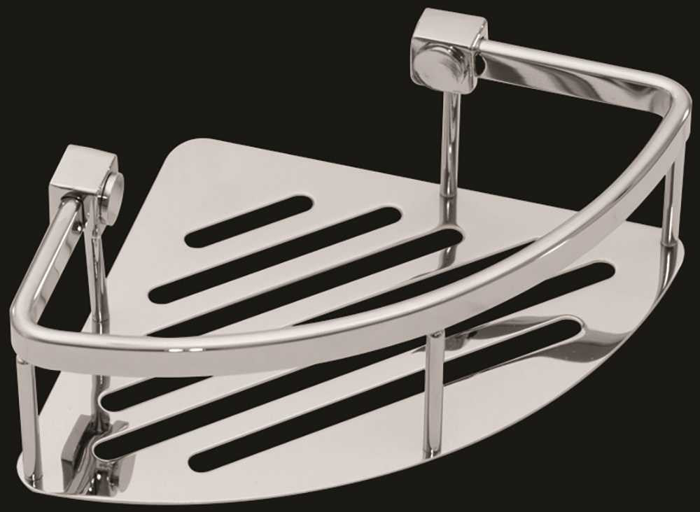Wingits Contour™ Corner Basket, 8 In., Polished Stainless Steel