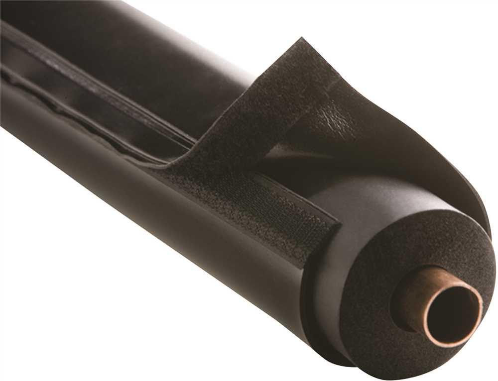 Airex E-flex Guard™, Hvac Line Set And Outdoor Pipe Insulation Protection, Fits 1-2" Insulation, Black
