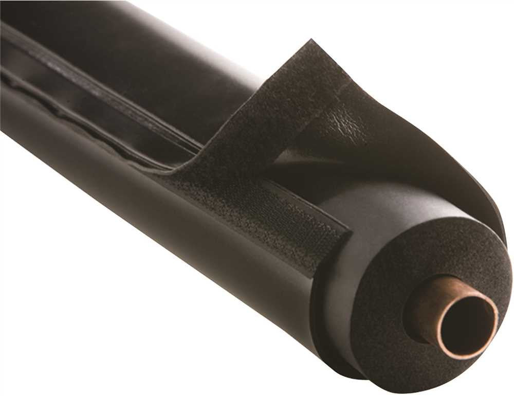Airex E-flex Guard™, Hvac Line Set And Outdoor Pipe Insulation Protection, Fits 3-4" Insulation, Black