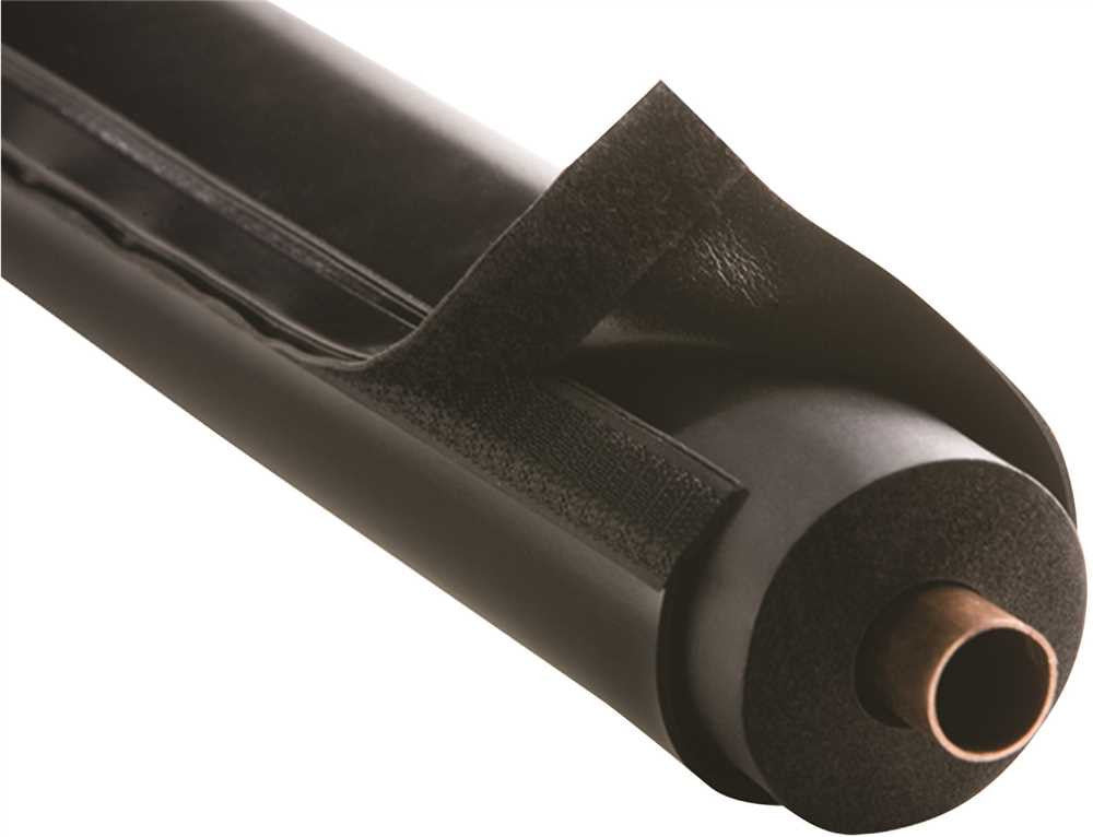 Airex E-flex Guard™, Hvac Line Set And Outdoor Pipe Insulation Protection, Fits 1" Insulation, Black