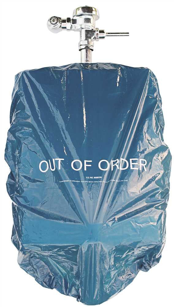 Johnnycovers™ "out Of Order" Disposable Urinal Cover, Blue, 3 Per Pack