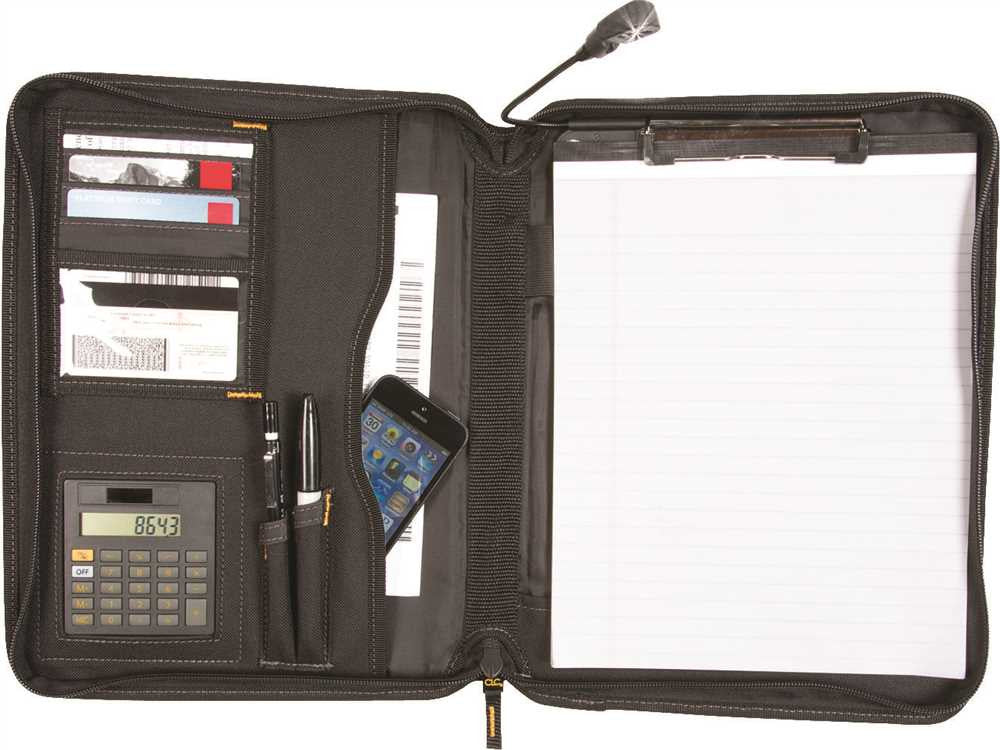 Clc® Tech Gear™ Lighted Pro Contractor's Business Portfolio