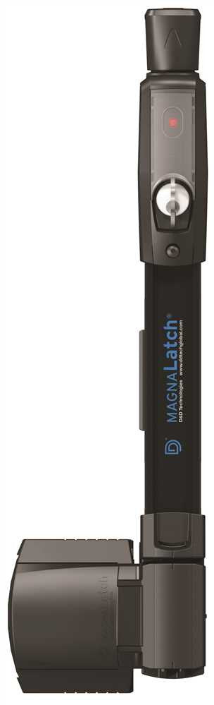 Magnalatch® Vertical Pull Pet Safety Gate Latch, Black, 12-1-2 In.