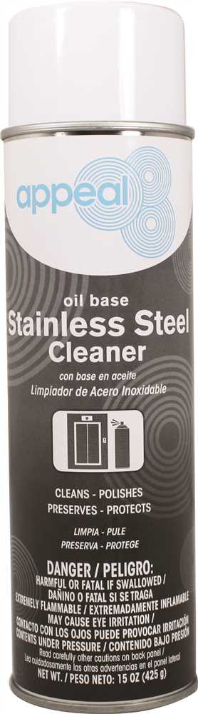 Appeal® Oil-based Stainless Steel Polish And Cleaner, Clear, Lemon Scent, 20 Oz.
