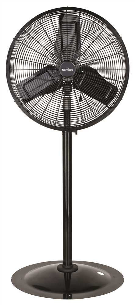 Garrison™ 3-speed Industrial Oscillating Pedestal Fan, 24 In., 7,700 Cfm