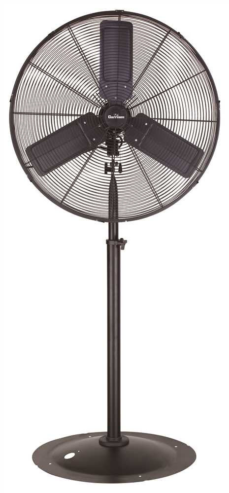 Garrison™ 3-speed Industrial Pedestal Fan, 30 In., 9,500 Cfm
