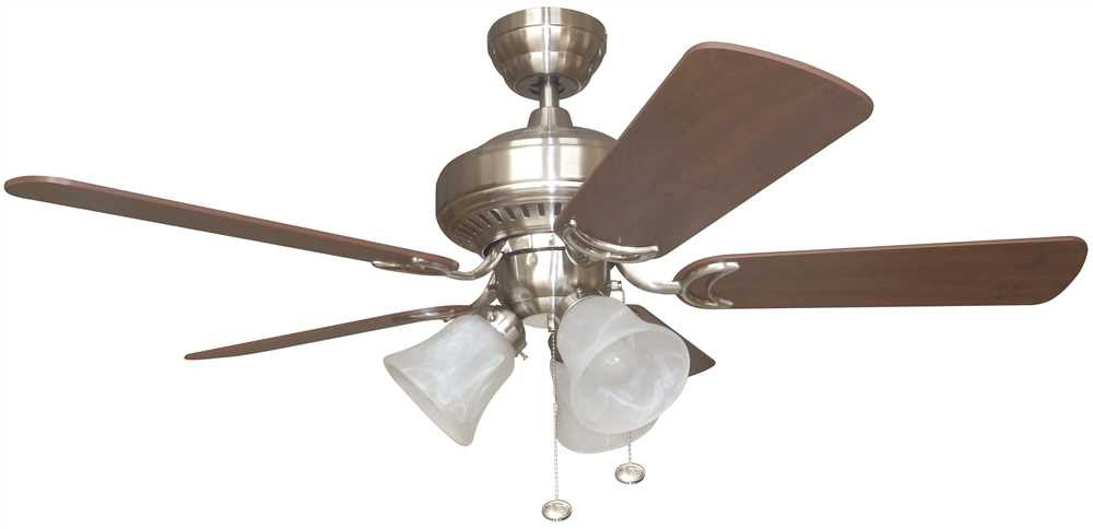 Bala® 42 In. Brushed Nickel Dual-mount Ceiling Fan With 3 Tulip Light Kit*