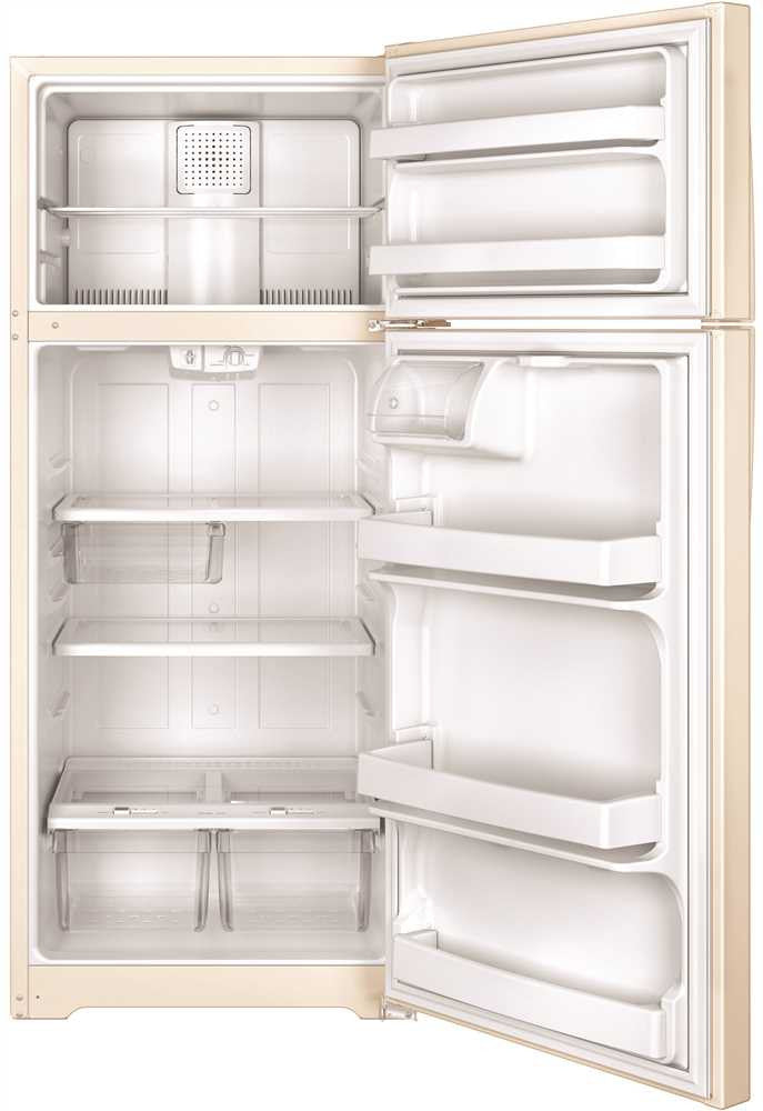 Ge® 17.5 Cu. Ft. Top-freezer Refrigerator, Bisque, Reversible Door Swing